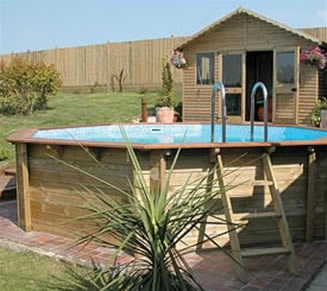 Above Ground Premium Stretched Octagonal Wooden Swimming Pool